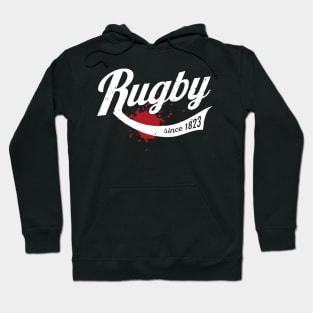 Rugby Bloodied Text Logo Hoodie